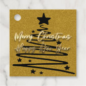 Personalized Golden Black Tags Geschenkanhänger (Vorderseite)