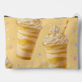 Personalized Golden Caramel Swirl Milkshake Zubehörtasche (Rückseite)