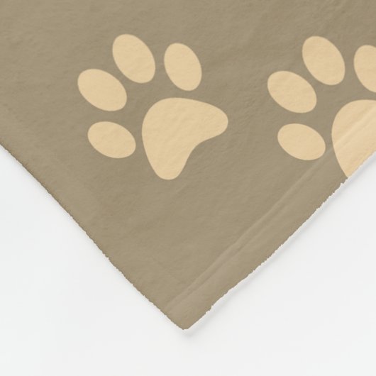 personalized golden dog blanket with custom name fleecedecke (Ecke)