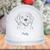 Personalized Golden Retriever Dog Christmas Schneekugeln
