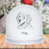 Personalized Golden Retriever Dog Christmas Schneekugeln