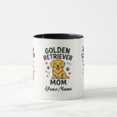 Personalized Golden Retriever Mom Mug - Custom Dog Tasse (Zentrum)