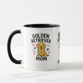Personalized Golden Retriever Mom Mug - Custom Dog Tasse (Links)