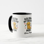 Personalized Golden Retriever Mom Mug - Custom Dog Tasse (Vorderseite Links)