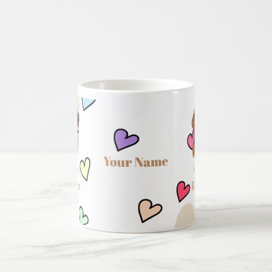 Personalized Golden Retriever Mom Mug - Custom Dog Verwandlungstasse (Mittel)
