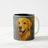 Personalized Golden Retriever Mom Mug Custom Dog Zweifarbige Tasse (VorderseiteRechts)