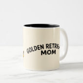 Personalized Golden Retriever Mom Mug Custom Name Zweifarbige Tasse (VorderseiteRechts)