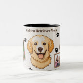 Personalized Golden Retriever Mom Mug - Custom Zweifarbige Tasse (Mittel)