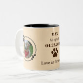 Personalized Golden Retriever Mom Mug Custom Zweifarbige Tasse (Vorderseite Links)