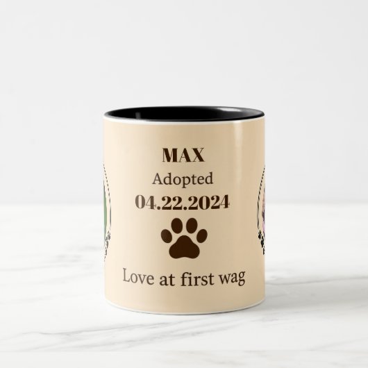 Personalized Golden Retriever Mom Mug Custom Zweifarbige Tasse (Mittel)