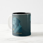 Personalized Golden Retriever Mug Add Your Dog's N Zweifarbige Tasse (Vorderseite Links)