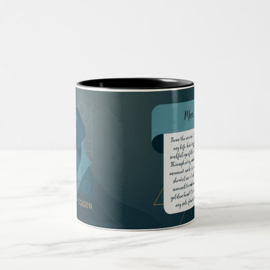 Personalized Golden Retriever Mug Add Your Dog's N Zweifarbige Tasse (Mittel)