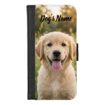 Personalized Golden Retriever Photo and Name 