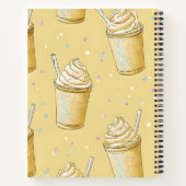Personalized Golden Vanilla Milkshake Sparkle Notizblock (Rückseite)