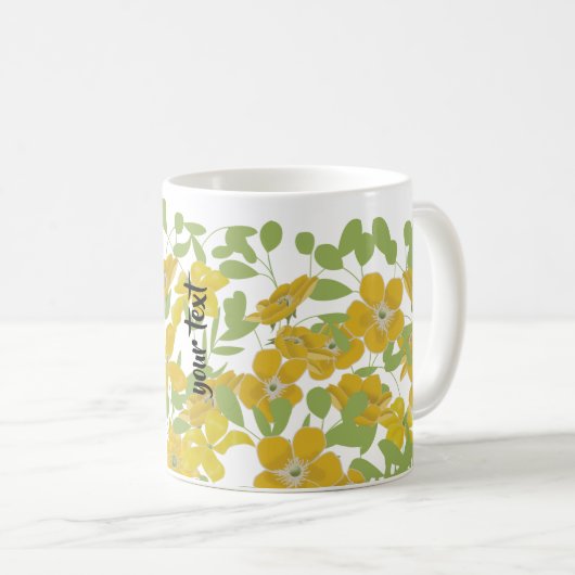 Personalized Golden Whimsey Kaffeetasse (VorderseiteRechts)