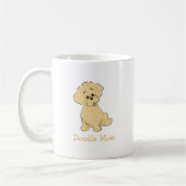 Personalized Goldendoodle Puppy Cute Dog Art Mug Kaffeetasse (Links)