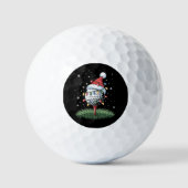 Personalized Golf Ball Christmas Tree Santa Hat (Vorderseite)