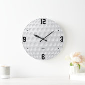 Personalized Golf Ball Sports Fan Home Decor Große Wanduhr (Zuhause)