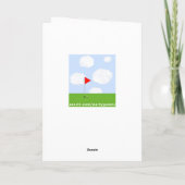 Personalized Golf Birthday Karte (Rückseite)