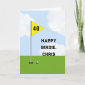 Personalized Golf Birthday Karte (Vorderseite)