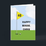 Personalized Golf Birthday Karte<br><div class="desc">Funny golf birthday card featuring a golf-themed design for any golfer's birthday. Edit text to add name and age.</div>