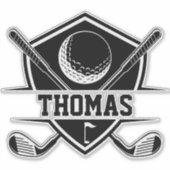 Personalized Golf Cart Aufkleber (Vorderseite)