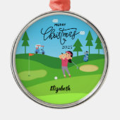 Personalized Golf Christmas Ornament for Her (Vorne)