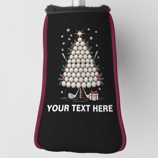 Personalized Golf Christmas Tree Equipment Family Golf Headcover (Rotieren 90)