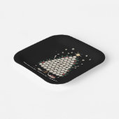 Personalized Golf Christmas Tree Equipment Family Pappteller (Gewinkelt)