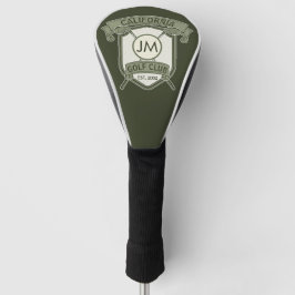 Personalized golf club monogram design golf headcover