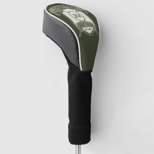 Personalized golf club monogram design  headcover (angewinkelt)