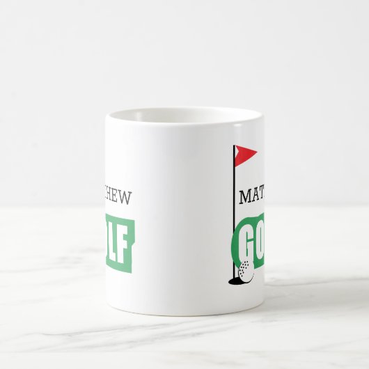 Personalized Golf Coffee Mug Kaffeetasse (Mittel)