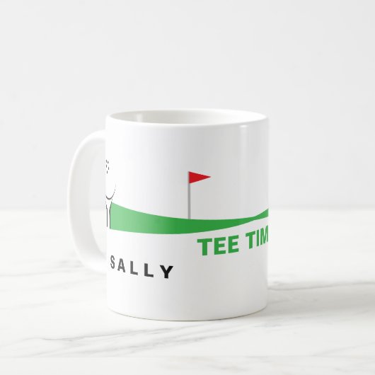 Personalized Golf Coffee Mugs Kaffeetasse (Vorderseite Links)