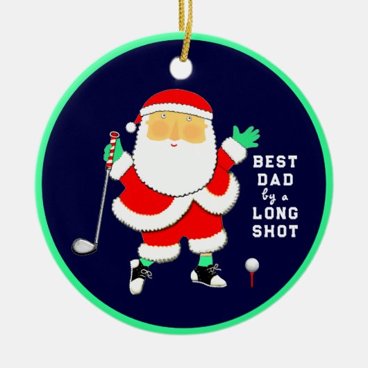 Personalized Golf Collectible Keramik Ornament (Vorne)