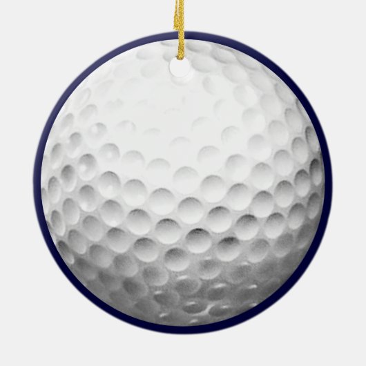 Personalized Golf Collectible Keramik Ornament (Hinten)