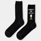 Personalized Golf Funny Golfer Custom Sport Player Socken (Linkes Detail)