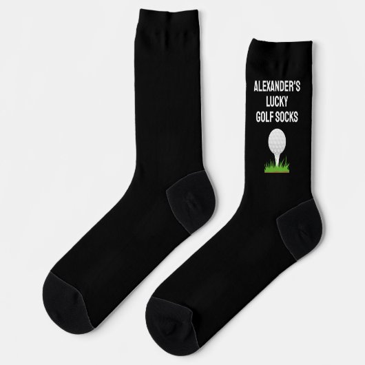 Personalized Golf Funny Golfer Custom Sport Player Socken (Linkes Detail)