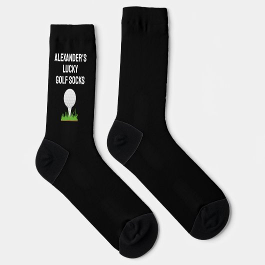 Personalized Golf Funny Golfer Custom Sport Player Socken (Rechts)