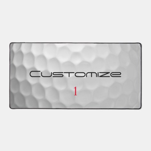 Personalized Golf Gift with Custom Name & Number Schreibtischunterlage (Vorderseite)