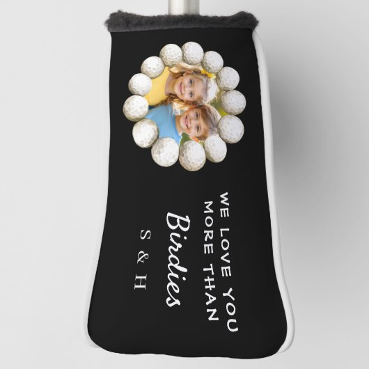 Personalized Golf Head Cover - "More Than Birdies" Golf Headcover (Rotieren 90)