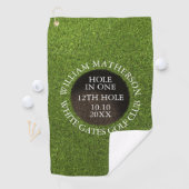 Personalized Golf Hole in One Award Golfhandtuch (Insitu)