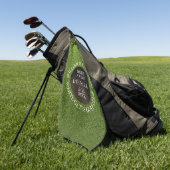 Personalized Golf Hole in One Award Golfhandtuch (Gras)