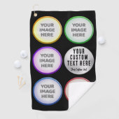 Personalized Golf Photo Collage Gift Golfhandtuch (Insitu)