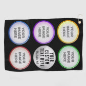 Personalized Golf Photo Collage Gift Golfhandtuch (Horizontal)