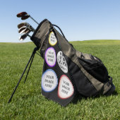 Personalized Golf Photo Collage Gift Golfhandtuch (Gras)