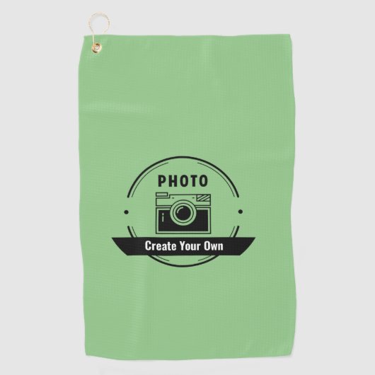 Personalized Golf Towel – Custom Name or Photo Golfhandtuch (Vorderseite)