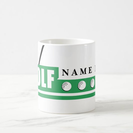 Personalized Golfer Mugs Kaffeetasse (Mittel)