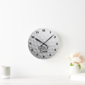 Personalized Golfing Coach Runde Wanduhr (Zuhause)