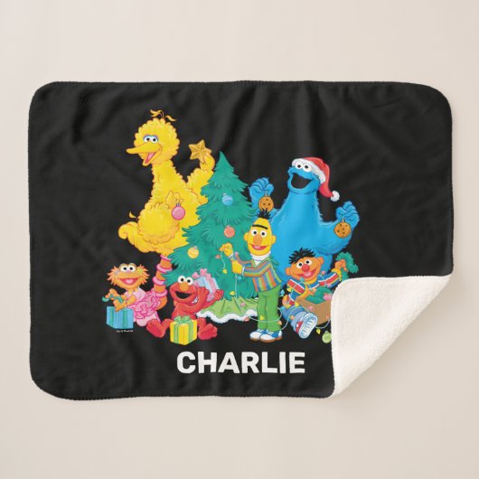 Personalized Gonger Sherpa Blanket Sherpadecke (Vorderseite (Horizontal))