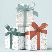 Personalized Goose Christmas Wrapping Paper Sheets Geschenkpapier Set